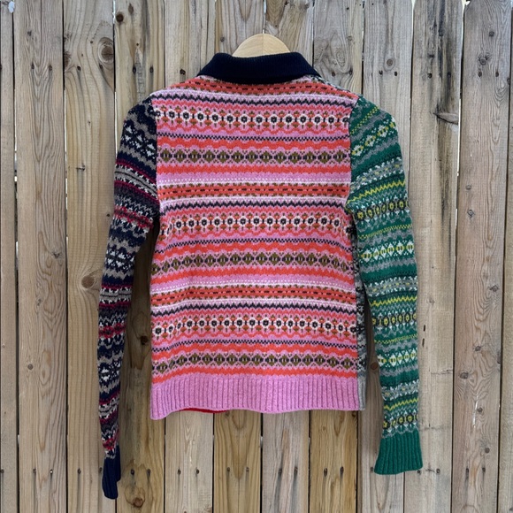 Alex Mill fair isle color block Cardigan - Picture 7 of 11